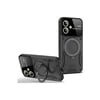 Mey İthalat®  Samsung Galaxy A06 Kılıf Joy Lens Standlı Kapak - Siyah
