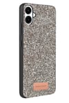Mey İthalat®  Samsung Galaxy A07 4G Bright Simli Kapak - Gümüş