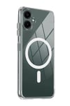 Mey İthalat®  Samsung Galaxy A07 4G Combo Sert Şeffaf Magsafe Kapak - Şeffaf
