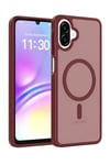 Mey İthalat®  Samsung Galaxy A07 4G Jota Magsafe Kapak - Bordo