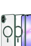 Mey İthalat®  Samsung Galaxy A07 4G Kross Magneticsafe Kapak - Koyu Yeşil