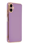 Mey İthalat®  Samsung Galaxy A07 4G Volet Silikon - Mor