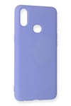 Mey İthalat®  Samsung Galaxy A10S Kılıf Nano içi Kadife Silikon - Lila