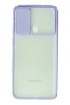 Mey İthalat®  Samsung Galaxy A11 Kılıf Palm Buzlu Kamera Sürgülü Silikon - Lila
