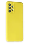 Mey İthalat®  Samsung Galaxy A13 4G Kılıf Nano içi Kadife Silikon - Sarı