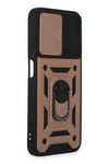 Mey İthalat®  Samsung Galaxy A14 4G Kılıf Pars Lens Yüzüklü Silikon - Rose Gold