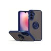 Mey İthalat®  Samsung Galaxy A16 5G Kılıf Montreal Yüzüklü Silikon Kapak - Lacivert