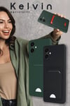 Mey İthalat®  Samsung Galaxy A16 5G Kılıf Kelvin Kartvizitli Silikon - Açık Yeşili