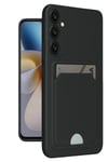 Mey İthalat®  Samsung Galaxy A16 5G Kılıf Kelvin Kartvizitli Silikon - Siyah