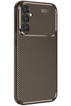 Mey İthalat®  Samsung Galaxy A16 5G Kılıf Auto Focus Karbon Kapak - Kahverengi
