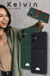 Mey İthalat®  Samsung Galaxy A16 5G Kılıf Kelvin Kartvizitli Silikon - Kırmızı