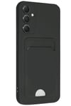 Mey İthalat®  Samsung Galaxy A16 5G Kılıf Kelvin Kartvizitli Silikon - Siyah
