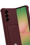 Mey İthalat®  Samsung Galaxy A17 5G Kelvin Kartvizitli Silikon - Bordo