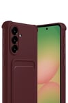 Mey İthalat®  Samsung Galaxy A17 5G Kelvin Kartvizitli Silikon - Bordo
