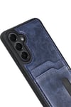 Mey İthalat®  Samsung Galaxy A17 5G Sara Kartvizitli Deri Kılıf - Lacivert