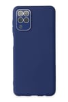 Mey İthalat®  Samsung Galaxy A22 Kılıf Lansman Glass Kapak - Sky Blue