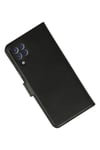 Mey İthalat®  Samsung Galaxy A22 Kılıf Trend S Plus Kapaklı Kılıf - Siyah