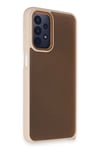 Mey İthalat®  Samsung Galaxy A23 4G Kılıf Elegant Kapak - Pudra