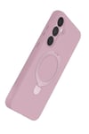 Mey İthalat®  Samsung Galaxy A25 5G Regal Magsafe Standlı Kapak - Açık Pembe