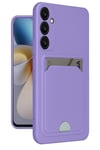 Mey İthalat®  Samsung Galaxy A26 Kılıf Kelvin Kartvizitli Silikon - Lila