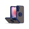 Mey İthalat®  Samsung Galaxy A26 Kılıf Montreal Yüzüklü Silikon Kapak - Lacivert