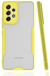 Mey İthalat®  Samsung Galaxy A33 5G Kılıf Platin Silikon - Sarı
