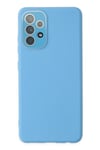 Mey İthalat®  Samsung Galaxy A33 5G Kılıf Lansman Glass Kapak - Mavi