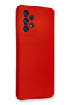 Mey İthalat®  Samsung Galaxy A33 5G Kılıf Nano içi Kadife Silikon - Kırmızı