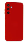 Mey İthalat®  Samsung Galaxy A35 5G Kılıf Nano içi Kadife Silikon - Kırmızı