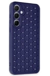 Mey İthalat®  Samsung Galaxy A35 5G Kılıf Petek Silikon Kapak - Lacivert