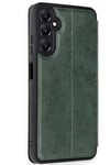 Mey İthalat®  Samsung Galaxy A36 Kılıf Flip Cover - Koyu Yeşil
