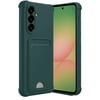 Mey İthalat®  Samsung Galaxy A36 Kılıf Kelvin Kartvizitli Silikon - Koyu Yeşil