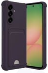 Mey İthalat®  Samsung Galaxy A36 Kılıf Kelvin Kartvizitli Silikon - Derin Mor