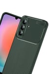 Mey İthalat®  Samsung Galaxy A37 5G Auto Focus Karbon Kapak - Koyu Yeşil