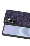 Mey İthalat®  Samsung Galaxy A37 5G Bright Simli Kapak - Derin Mor