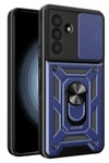 Mey İthalat®  Samsung Galaxy A37 5G Pars Lens Yüzüklü Silikon - Lacivert