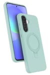 Mey İthalat®  Samsung Galaxy A37 5G Regal Magsafe Standlı Kapak - Su Yeşili