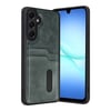 Mey İthalat®  Samsung Galaxy A37 5G Sara Kartvizitli Deri Kılıf - Yeşil