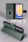 Mey İthalat®  Samsung Galaxy A37 5G Trend S Plus Kapaklı Kılıf - Yeşil