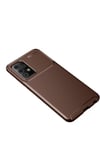 Mey İthalat®  Samsung Galaxy A52 Kılıf Auto Focus Karbon Kapak - Kahverengi