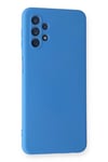 Mey İthalat®  Samsung Galaxy A52 Kılıf Nano içi Kadife Silikon - Mavi