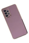 Mey İthalat®  Samsung Galaxy A52 Kılıf Volet Silikon - Mor