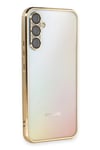 Mey İthalat®  Samsung Galaxy A54 5G Kılıf  Lensli Silikon - Gold