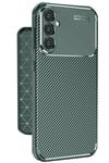 Mey İthalat®  Samsung Galaxy A56 Kılıf Auto Focus Karbon Kapak - Koyu Yeşil