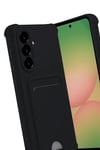 Mey İthalat®  Samsung Galaxy A56 Kılıf Kelvin Kartvizitli Silikon - Siyah