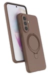 Mey İthalat®  Samsung Galaxy A57 5G Regal Magsafe Standlı Kapak - Çöl Titanyum