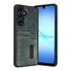 Mey İthalat®  Samsung Galaxy A57 5G Sara Kartvizitli Deri Kılıf - Yeşil