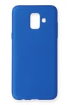 Mey İthalat®  Samsung Galaxy A6 2018 Kılıf First Silikon - Mavi