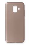 Mey İthalat®  Samsung Galaxy A6 2018 Kılıf First Silikon - Rose Gold