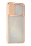 Mey İthalat®  Samsung Galaxy A71 Kılıf Palm Buzlu Kamera Sürgülü Silikon - Pembe